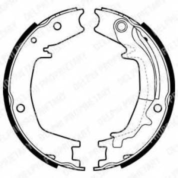 Комплект колодок стояночной тормозной системы DELPHI LS1985