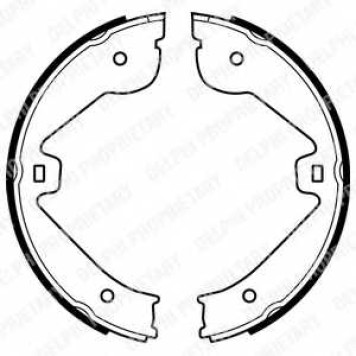 Комплект колодок стояночной тормозной системы DELPHI LS1995