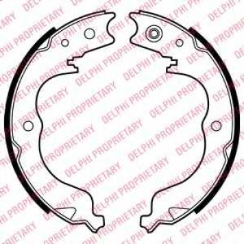 Комплект колодок стояночной тормозной системы DELPHI LS2008