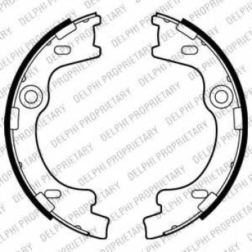 Комплект колодок стояночной тормозной системы DELPHI LS2012