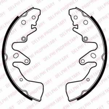 Комплект тормозных колодок для SUZUKI GRAND VITARA(JT) <b>DELPHI LS2024</b>