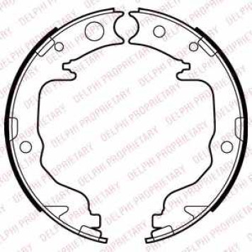 Комплект колодок стояночной тормозной системы DELPHI LS2026