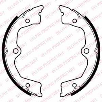 Комплект колодок стояночной тормозной системы DELPHI LS2033