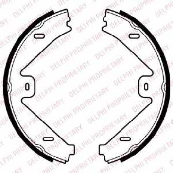 Комплект колодок стояночной тормозной системы DELPHI LS2036