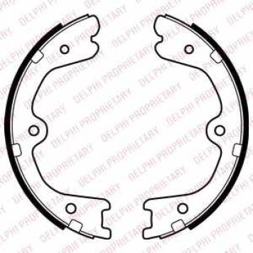 Комплект колодок стояночной тормозной системы DELPHI LS2037