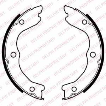 Комплект колодок стояночной тормозной системы DELPHI LS2038