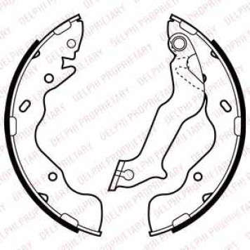 Комплект тормозных колодок для KIA SOUL(AM) <b>DELPHI LS2059</b>