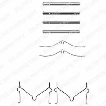 Комплектующие колодок дискового тормоза DELPHI LX0143