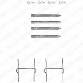Комплектующие колодок дискового тормоза DELPHI LX0154