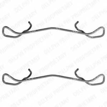 Комплектующие колодок дискового тормоза DELPHI LX0169