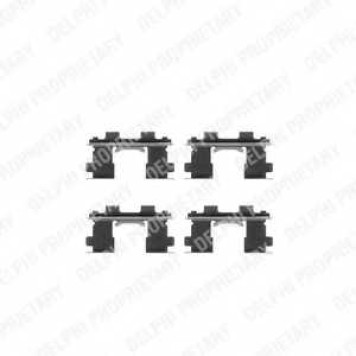 Комплектующие колодок дискового тормоза DELPHI LX0252