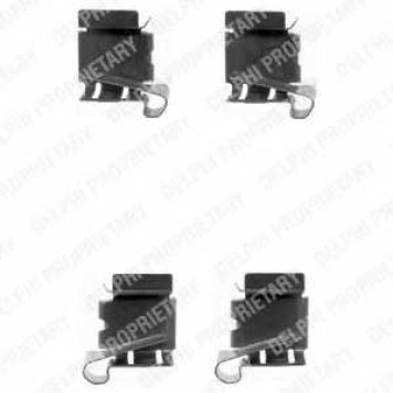 Комплектующие колодок дискового тормоза DELPHI LX0390