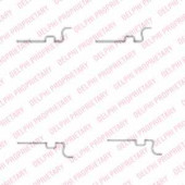 Комплектующие колодок дискового тормоза DELPHI LX0435