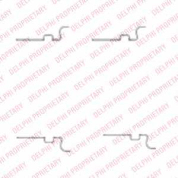 Комплектующие колодок дискового тормоза DELPHI LX0435