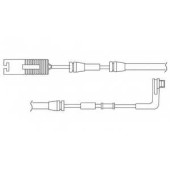 Контрольный контакт износа тормозных колодок DELPHI LZ0173