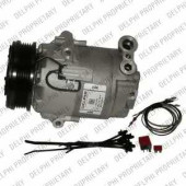Компрессор кондиционера для OPEL ASTRA(L08,L35,L48,L67,L69), ZAFIRA(A05) <b>DELPHI TSP0155458</b>