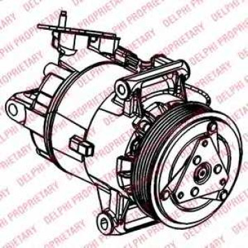 Компрессор кондиционера для NISSAN QASHQAI / QASHQAI +2(JJ10,J10) <b>DELPHI TSP0155927</b>