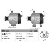 Генератор 90А для TOYOTA AURIS(NZE18#, ZRE18#, ZWE18#,ADE18#,ZWE18#), COROLLA(NDE18#, ZRE17#, ZRE18#,NRE18#) <b>DENSO DAN1096</b>