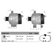 Генератор 130А для JAGUAR XF(CC9,#J05#) <b>DENSO DAN1201</b>