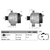 Генератор 140А для VW TIGUAN(5N#) <b>DENSO DAN1328</b>
