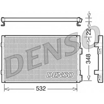 Конденсатор кондиционера DENSO DCN06002