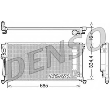 Конденсатор кондиционера DENSO DCN45003