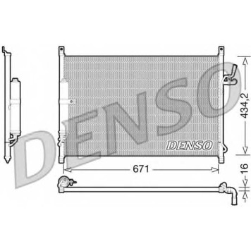 Конденсатор кондиционера DENSO DCN46015
