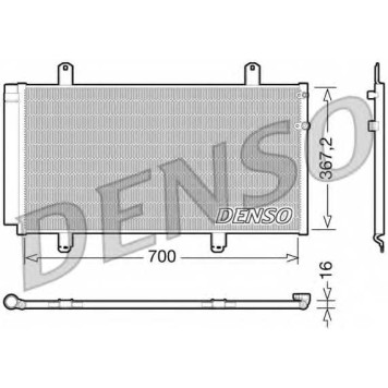 Конденсатор кондиционера DENSO DCN51004