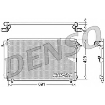 Конденсатор кондиционера DENSO DCN51008