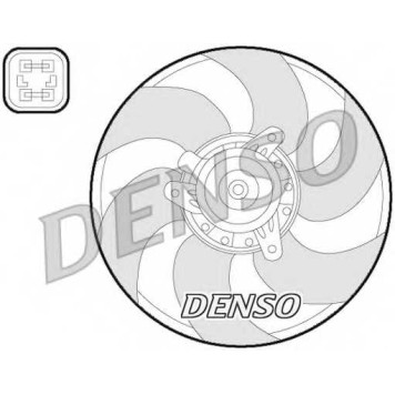 Вентилятор охлаждения двигателя DENSO DER07009