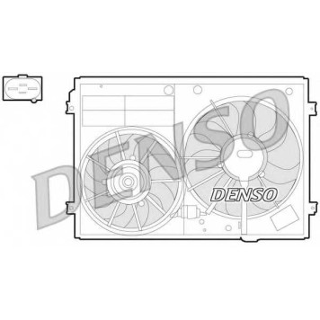 Вентилятор охлаждения двигателя DENSO DER32012