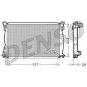 Радиатор охлаждения двигателя DENSO DRM02038