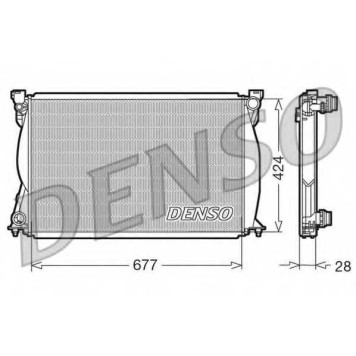 Радиатор охлаждения двигателя DENSO DRM02038