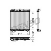 Радиатор охлаждения двигателя DENSO DRM07011