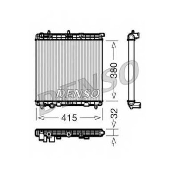 Радиатор охлаждения двигателя DENSO DRM07011
