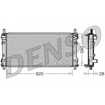 Радиатор охлаждения двигателя DENSO DRM10102