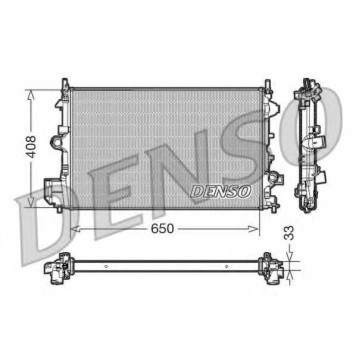 Радиатор охлаждения двигателя DENSO DRM20088