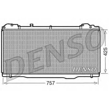 Радиатор охлаждения двигателя DENSO DRM23023
