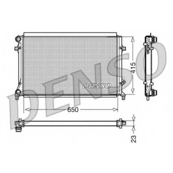 Радиатор охлаждения двигателя DENSO DRM32018