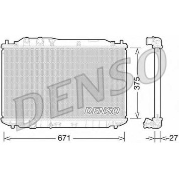 Радиатор охлаждения двигателя DENSO DRM40029