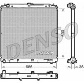 Радиатор охлаждения двигателя DENSO DRM46041