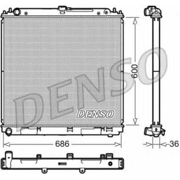 Радиатор охлаждения двигателя DENSO DRM46041