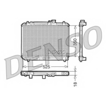 Радиатор охлаждения двигателя DENSO DRM47001