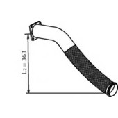 Труба выхлопного газа DINEX 21226