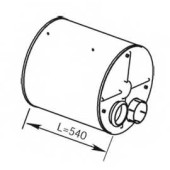 Средний глушитель выхлопных газов DINEX 21496