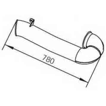 Труба выхлопного газа DINEX 21635