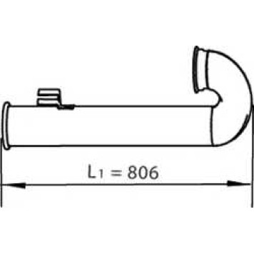 Труба выхлопного газа DINEX 21776