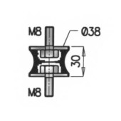 Кронштейн системы выпуска ОГ DINEX 21822