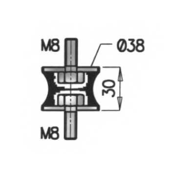 Кронштейн системы выпуска ОГ DINEX 21822