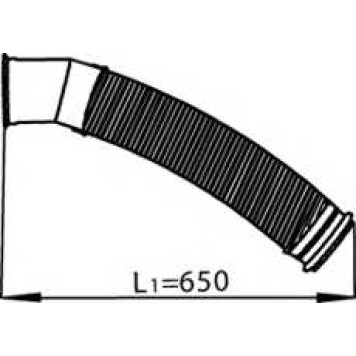 Труба выхлопного газа DINEX 22168